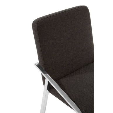 Black Fabric Dining Chair