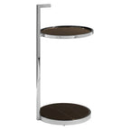 Black Marble and Glass 2 Tier Side Table
