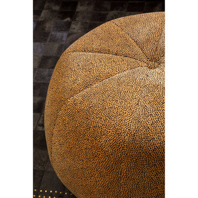 Leopard Print Pouffe