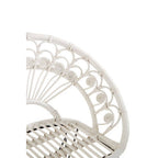 White Natural Rattan Chair
