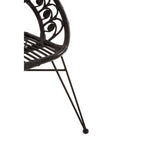 Black Rattan Chair with Round Back