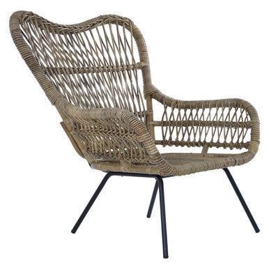 Grey Kubu Natural Rattan Chair