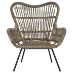 Grey Kubu Natural Rattan Chair