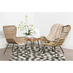 Grey Kubu Natural Rattan Chair