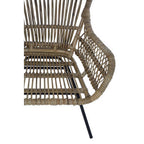 Grey Kubu Natural Rattan Chair