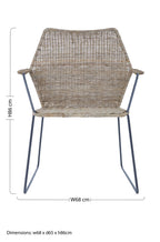 Natural Washed Rattan Chair