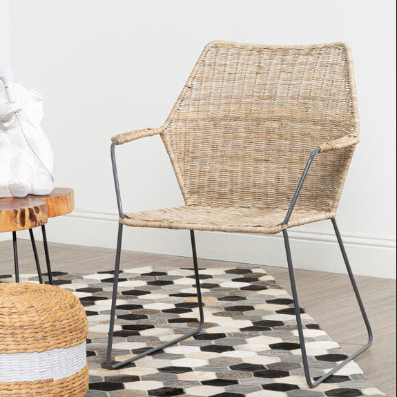 Natural Washed Rattan Chair