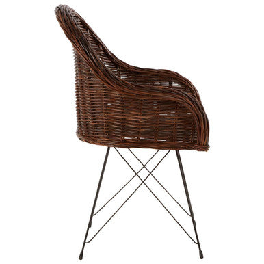 Dark Rattan Chair