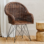 Dark Rattan Chair