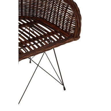 Dark Rattan Chair