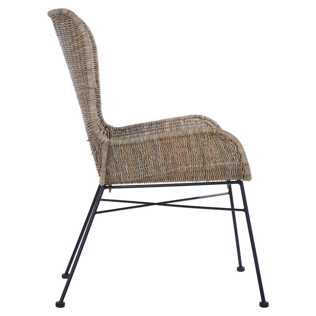 Curved Design Natural Rattan Chair