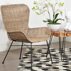 Curved Design Natural Rattan Chair