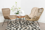 Curved Design Natural Rattan Chair
