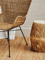 Curved Design Natural Rattan Chair
