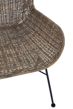 Curved Design Natural Rattan Chair