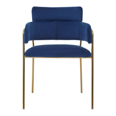 Blue Velvet Dining Chair