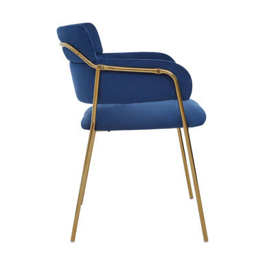 Blue Velvet Dining Chair
