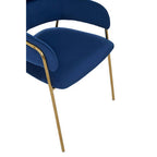 Blue Velvet Dining Chair