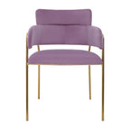 Pink Velvet Dining Chair