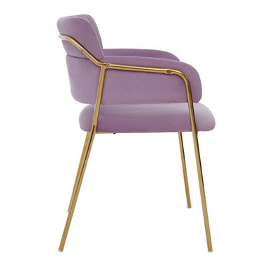 Pink Velvet Dining Chair