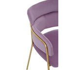 Pink Velvet Dining Chair
