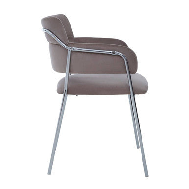 Mink Velvet Dining Chair