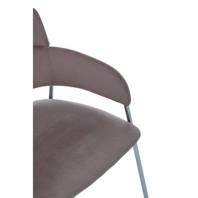 Mink Velvet Dining Chair