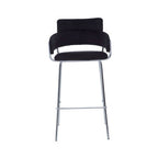 Black Velvet Bar Chair