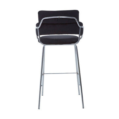 Black Velvet Bar Chair