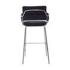 Black Velvet Bar Chair