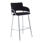 Black Velvet Bar Chair