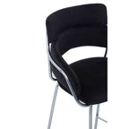 Black Velvet Bar Chair