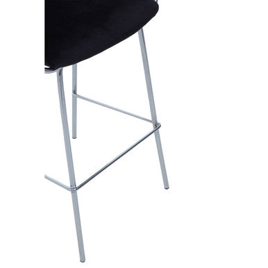 Black Velvet Bar Chair