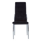 Black Velvet High Back Dining Chair