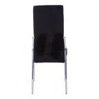 Black Velvet High Back Dining Chair