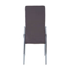 Grey Velvet High Back Dining Chair