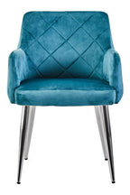Light Blue Splayed Dining Chair