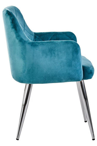 Light Blue Splayed Dining Chair