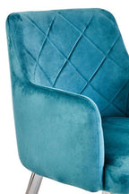 Light Blue Splayed Dining Chair
