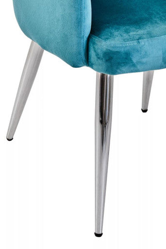 Light Blue Splayed Dining Chair