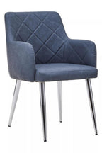 Dark Grey and Chrome Dining Chair