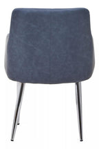 Dark Grey and Chrome Dining Chair
