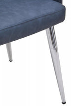 Dark Grey and Chrome Dining Chair
