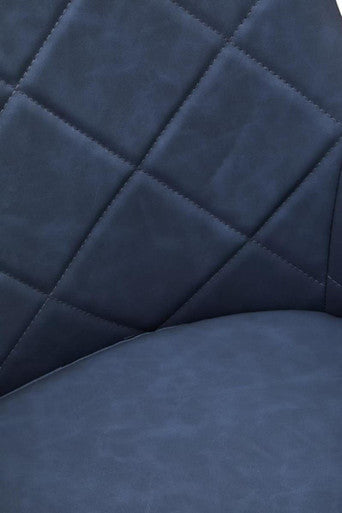 Dark Grey and Chrome Dining Chair