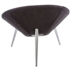 Black Velvet Chair with Cushion