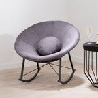Grey Conic Rocking Chair