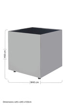 Black Tempered Glass Top Side Table with Silver Square Chrome Finish Frame