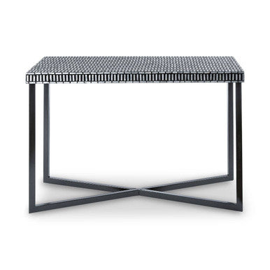 Black Shell Inlay Console Table