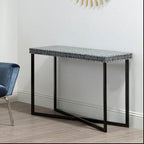 Black Shell Inlay Console Table