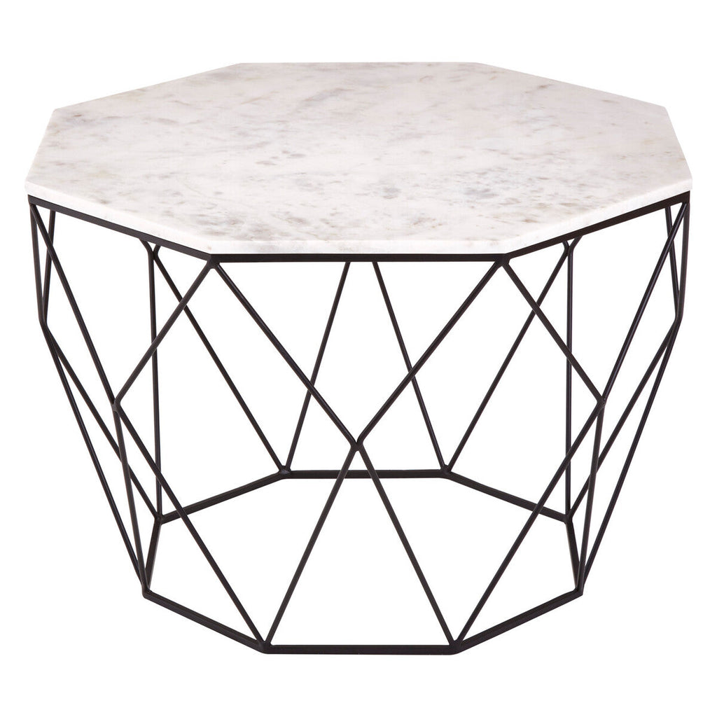 White Marble Top Octagon Table